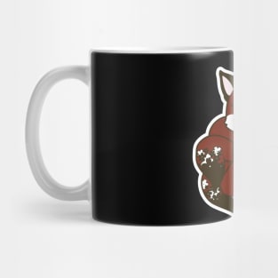 Red & Black Kitsune Mug